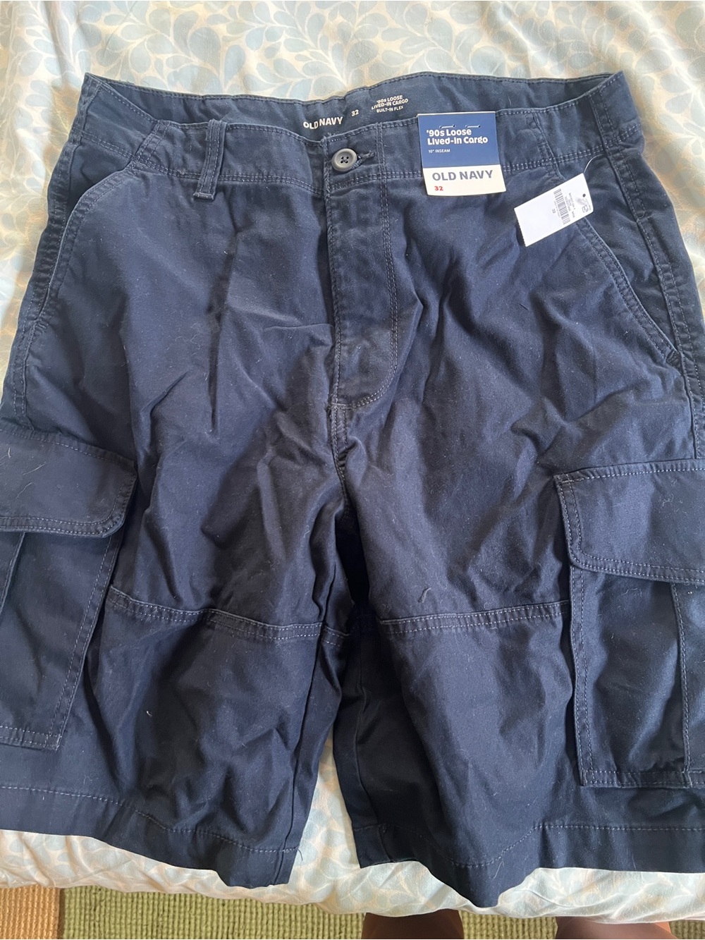 Old Navy Men's Dark Navy Cargo Shorts